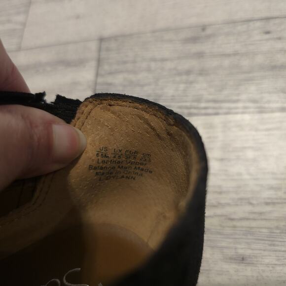 Franco Sarto Womens Size 6.5 M Black Suede Heeled Ankle Chelsea Boots Bootie - Picture 10 of 10